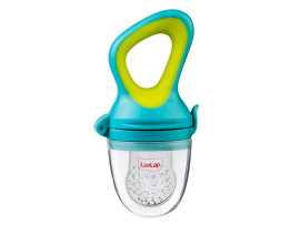 LuvLap Silicone Food/Fruit Nibbler, Soft Pacifier/Feeder for Baby, Elegant Blue